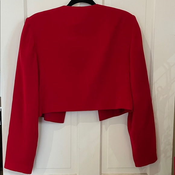 Elegant Red Women's Dress - Picture 9 of 14